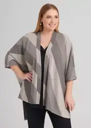 [ TS TAKING SHAPE ] Womens Stripe Knit Cardigan NEW RRP$149.95 | Size S or AU 16