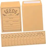 UTHCLO 60 Pack Mini Paper Envelopes Reusable Office Garden Tiny Pockets Self Sealing Storage Bags for Seeds