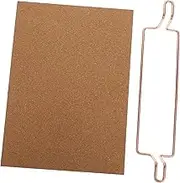 Veemoon 1 Set Cork Bulletin Board for Desk Chic Decorative Memo Display Board Spacious Wood Design for Photos Notes Versatile Office Home Use