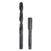 1pcs M12 x 1.75 Straight Flute Tap and 1pcs 10.2mm Drill Bit Black Oxide Set