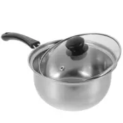 Thickened Small Stainless Steel Saucepan Cooking with Lid