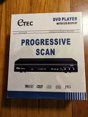 New in Box Etec DVD2250 Progressive Scan DVD/CD/VCD/CD-R/CD-RW/JPEG player
