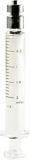 Interchangeable Glass Syringe Metal Luer Lock Tip (CL), 2 ML (Pack Of 10)
