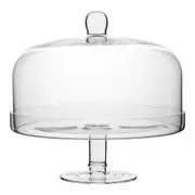 Ecology Tableware Soda Lime Glass Classic Elegant Cake Stand w/ Dome 28cm