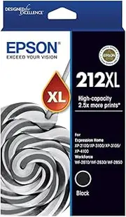 Epson 212XL - High Capacity - Black Ink Cartridge for XP-5100 WF-2860, Single Pack, C13T02X192