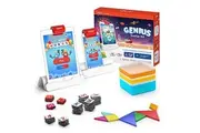 Osmo - Genius Starter Kit for iPad iPhone - 5 Educational Learning Games - Ages 6-10 - Math, Spelling, Creativity More - STEM Toy Gifts for Kids, Boy Girl - Ages 6 7 8 9 10 Osmo Base Included