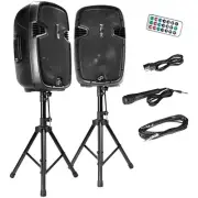Pyle Active Pa 2-Channel Surround Sound Speaker System, Black -PPHP1249KT