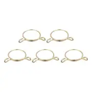 Fuel Line Hose Clips, 5pcs 42mm 65Mn Steel Tubing Spring Clamps
