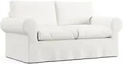 [Comfort Works] Custom Ektorp Sofa Covers, Replacement Slipcover Compatible with IKEA Ektorp Sofa (Loveseat - Ivory)