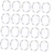 Gogogmee 100pcs Coin Box Coin Books for Collectors 2023 Challenge Coin Holder Coin Album Coin Collecting Supplies Plastic Container with Lid Coins Holder with Cover Sorting Machine
