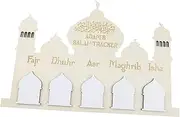Ramadan Advent Calendar Castle Decoration DIY Eid Mubarak Message Board