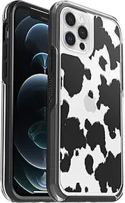 OtterBox Symmetry Series Shockproof and Drop Proof Mobile Phone Protective Thin Case for iPhone 12/12 Pro, Cow Print