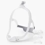 [Gbbazu] Nasal Frame Assembly for DreamWear, Upgrade Nasal Mask Frame with Headgear, Silicone Soft Perfect Sealing Nose Masks with Headgear, Frame, Tube, 3 Size Nasal Pillow and Absorbent Cloth