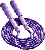 Jump Rope Kids - Long Jump Rope | 8FT Beaded Adjustable String With Ergonomic Handles Professional For Fitness Exercise Gym Home Workout Outdoor Training Weight Loss
