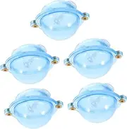 OSOLADY Fishing Floating Balls Round Buoy Fishing Gear Set Plastic Floats Stoppers for Sea Freshwater 5 Pack