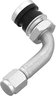 Motorcycle Tire Valve Stem Replacement Leak Valve Cap for Scooters Aluminum Alloy Bent Stem Design