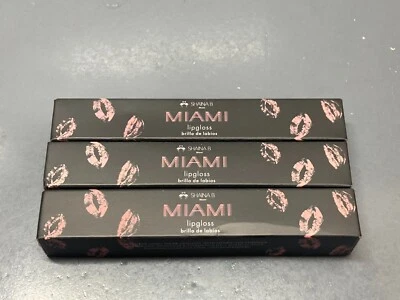 3x Shaina B Miami Lipgloss • Besitos 5.5 ml each NIB
