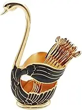 Binxind Swan Style Coffee Dessert Spoon Set-European Fruit Scoop Holder & Decorative Tableware for Sophisticated Dining A