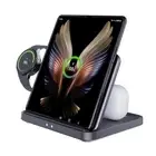 for Samsung Z Fold 6/5 Wireless Charger Station, 3 in 1 Foldable Fast Charging