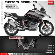 Custom Graphics Vinyl Decal for BMW R1200 GS 2017 2018 2019 2020 2021 2022 2023