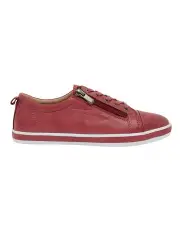 [Easy Steps] Whisper Sneakers in Red Leather