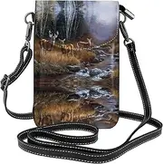[MOLIAE] Bear Koala print Women Girls Crossbody Phone Bag, Small Messenger Shoulder Bag Cash Handbag Wallet Purse