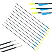 10/50 31" Fiberglass Arrows Archery Hunting Target Compound Bow Fiber Glass Bows