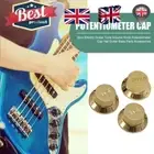 3pcs Volume Tone Control Knobs Potentiometer Caps for Guitar Parts (Gold) ~AU