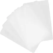 KICHOUSE 5Pcs Clear Id Holder Card Protectors Hard Plastic Business Card Sleeves for Wallet Transparent Id Badge Holder Credit Card Protector Card Covers