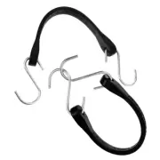 2pcs Heavy Duty Rubber Bungee Cords with Hooks Elastic Tie Down Straps for