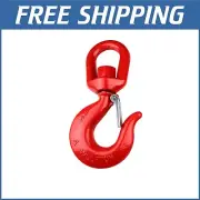 Drop Forged 5 Ton Swivel Hook with Latch - Ideal for Construction & Transport