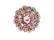 AMERICAN HERITAGE EQUINE ROSE CRYSTAL WESTERN SADDLE CONCHO
