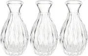 Zerodeko 3Pcs Glass Diffuser Bottles Transparent Essential Oil Jars for Home Decoration Aromatherapy Diffusers for Living Bathroom Study and Balcony
