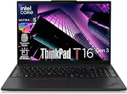 Lenovo ThinkPad T16 Gen 3 Business Laptop 16” FHD+ Display, Intel Ultra 5-125U (Beats i7-1355U), 32GB DDR5 RAM, 1TB SSD, 5MB Webcam, WiFi 6E + BT, RJ-45, HDMI, Win 11 Pro, AI Copilot - Black