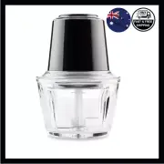 Food Mini Processor 860ml Electric Kitchen Chopper Meat Grinder Mincer Black New