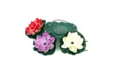 Solar Power Floating Lotus Flower Garden Accent Light Pool Pond LED Night Light