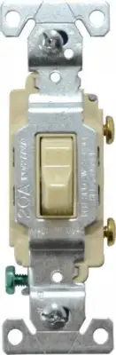 DOUBLE POLE LARGE Toggle Wall Light Switch 20A Cooper Ivory COMMERCIAL 1245-1V