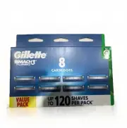 Gillette Mach3 Turbo 3d Blades 8 Pack Brand New GENUINE ORIGINAL AUSSIE STOCK