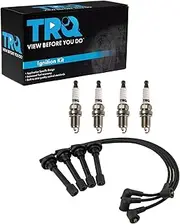 TRQ Ignition Wires Spark Plugs Kit Compatible with 1994-2001 Acura Integra