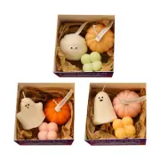 Halloween Pumpkin Candles Burning Candles Soy Wax Scented Novelty Ghost Candle
