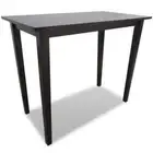 Rubber Hard Wood Breakfast Bar Height Table Bistro Table White/Brown vidaXL