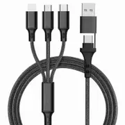 5 in 1 Multi USB Charger Charging Cable For iPhone USB TYPE C Android Micro