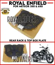 Fits Royal Enfield "REAR RACK & TOP BOX PLATE" For METEOR 350 & SUPER METEOR 650