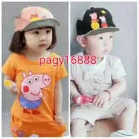 在飛比找蝦皮購物優惠-（現貨）韓國佩佩豬童帽1-3歲