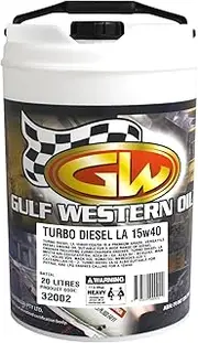 Gulf Western Oil Turbo Diesel LA 15W-40 Engine Oil 20 Liter
