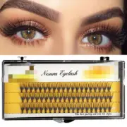 False Individual Eyelashes Natural Wispy Long Thick 60 Cluster Fake Eye Lashes