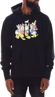Champion Disneys Mickey & Friends Mens 2XL Hoodie Black Reverse Weave