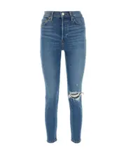 RE/DONE Distressed Skinny Jeans 25,27 Blue