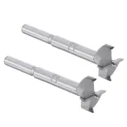 2pcs Forstner Drill Bits - [25mm] Carbide Wood Auger Opener Boring Bit, Gray