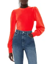 Whistles Puff Sleeve Cord Top